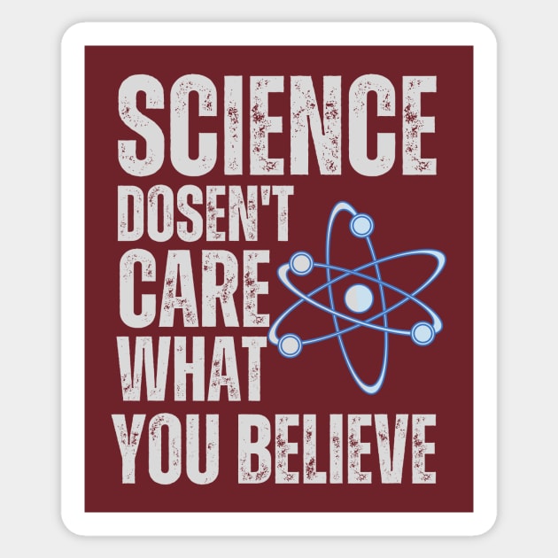 Science-doesnt-care Sticker by Jhontee